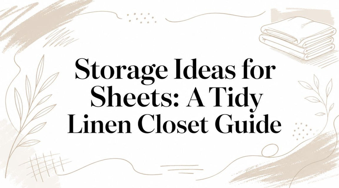 Storage Ideas for Sheets: A Tidy Linen Closet Guide